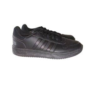Adidas Women's size 9  Hoops 2.0 Low black Basketball Shoes EE7897  gently worn